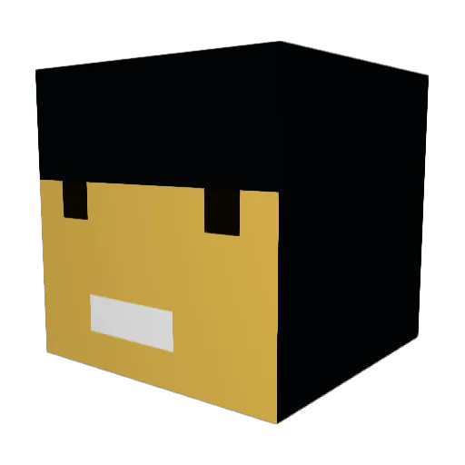 Yousmz Minecraft avatar head, 3D render