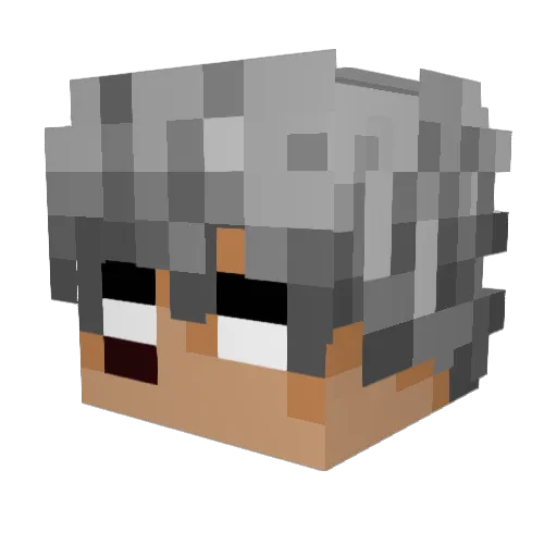 Youssef18MC Minecraft avatar head, 3D render
