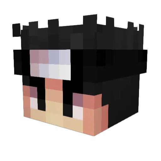 Yousstoutsimple Minecraft avatar head, 3D render