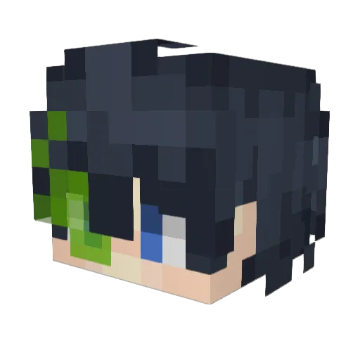 Yout3o Minecraft avatar head, 3D render