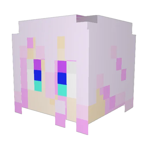 Youta24192 Minecraft avatar head, 3D render