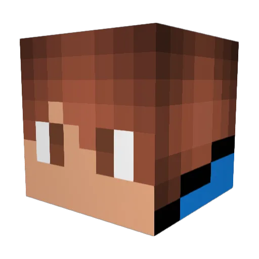 YouthMC001 Minecraft avatar head, 3D render