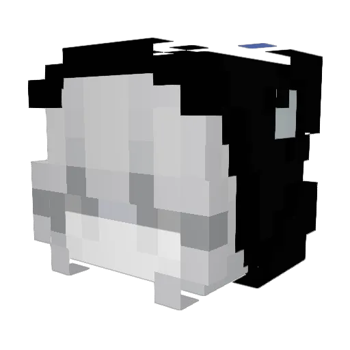 Youtiangchi Minecraft avatar head, 3D render