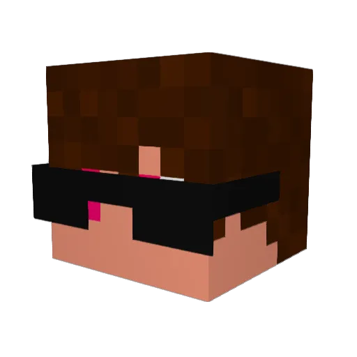 YoutubePVP Minecraft avatar head, 3D render