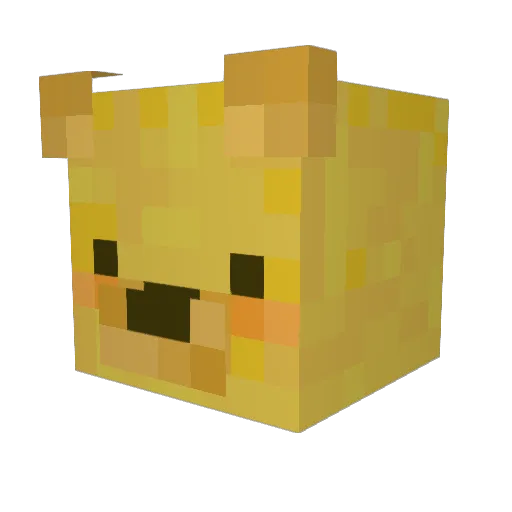 YoutubeToxqix Minecraft avatar head, 3D render