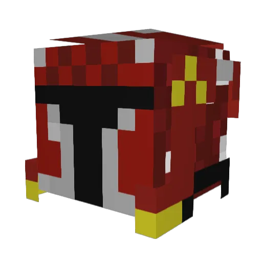 Youtube_Kater Minecraft avatar head, 3D render