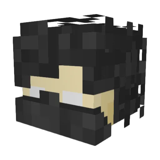 Youtube_Logic Minecraft avatar head, 3D render