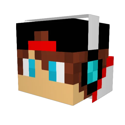 Youtuber8976 Minecraft avatar head, 3D render