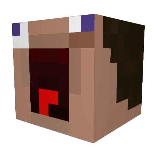 YoutuberLendrix Minecraft avatar head, 3D render