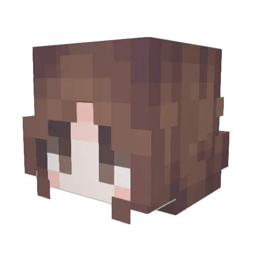 Youxxxx Minecraft avatar head, 3D render