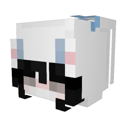 Youxyu Minecraft avatar head, 3D render