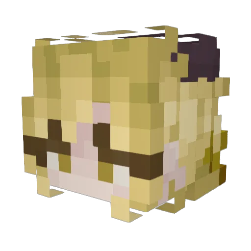 YovaleN Minecraft avatar head, 3D render