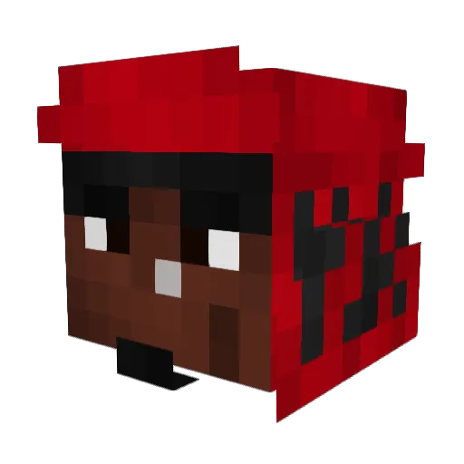 Yovanniii Minecraft avatar head, 3D render