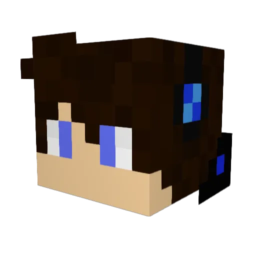 Yovas15 Minecraft avatar head, 3D render