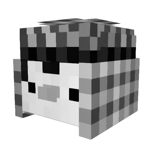 YovngZuru Minecraft avatar head, 3D render
