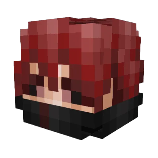 YowaSakura Minecraft avatar head, 3D render