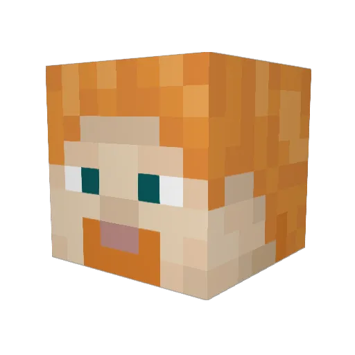 YowchMyNeck Minecraft avatar head, 3D render