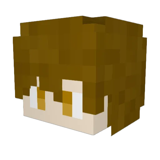 Yowenr Minecraft avatar head, 3D render
