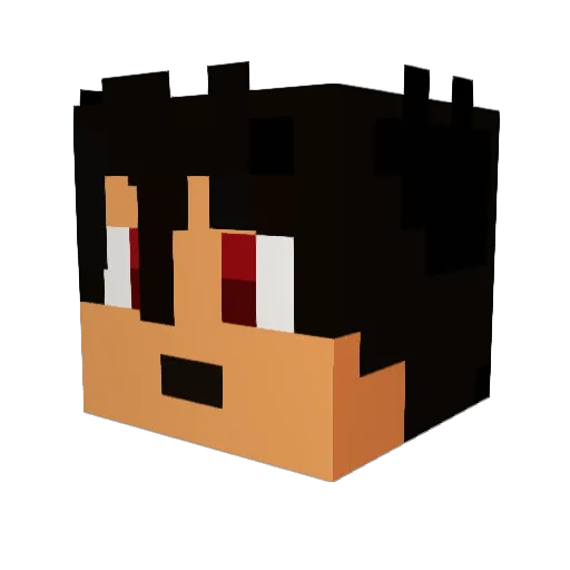 Yowin Minecraft avatar head, 3D render