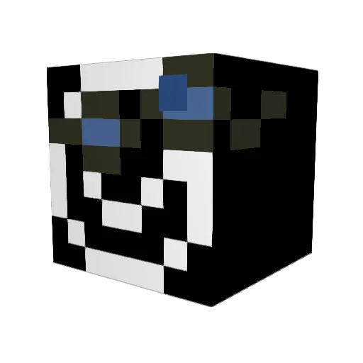Yoyo12ou Minecraft avatar head, 3D render