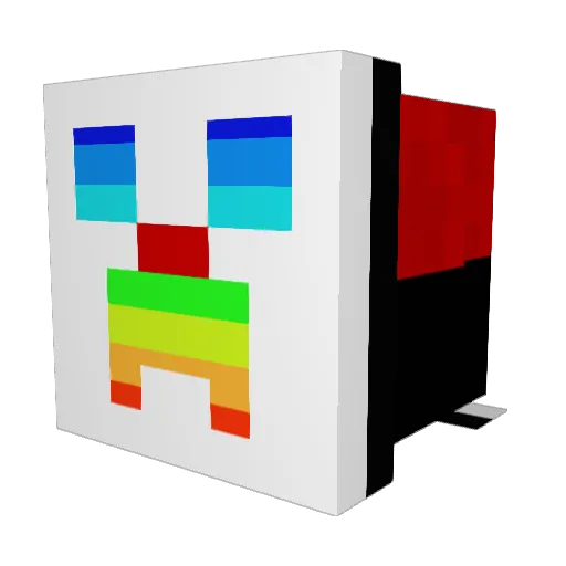 Yoyog7 Minecraft avatar head, 3D render