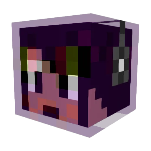 Yoyovicti Minecraft avatar head, 3D render