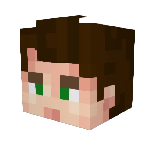 Yoz_Dude Minecraft avatar head, 3D render