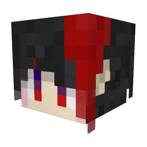 Yozora_Star Minecraft avatar head, 3D render