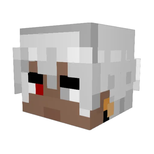 Yozukuro_Zero Minecraft avatar head, 3D render