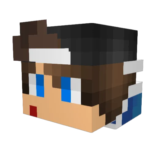 Ypselon68 Minecraft avatar head, 3D render