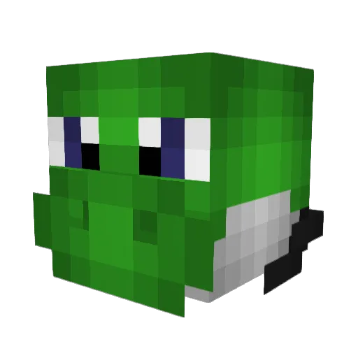 Ypshi Minecraft avatar head, 3D render