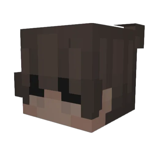 Yqusef_ Minecraft avatar head, 3D render