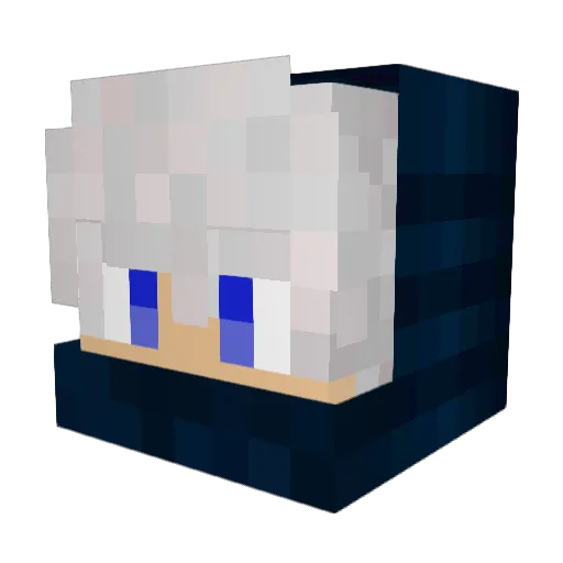 Yrem Minecraft avatar head, 3D render
