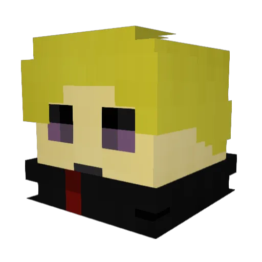 Yrinnn Minecraft avatar head, 3D render
