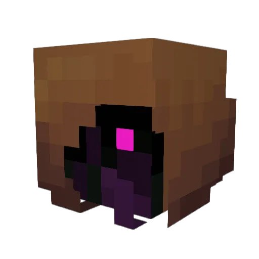 Yriokiri Minecraft avatar head, 3D render