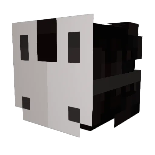 Yrmhild Minecraft avatar head, 3D render