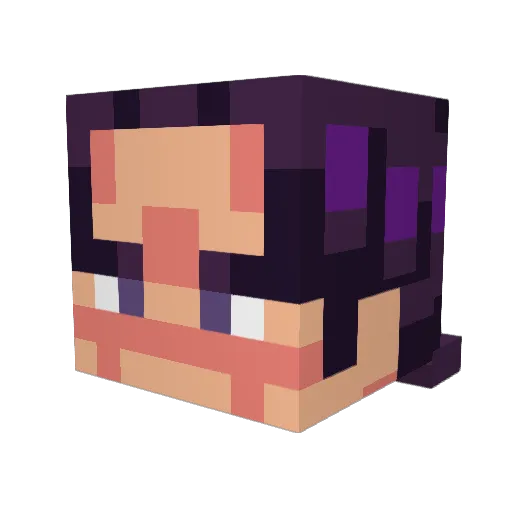 Yrno_ Minecraft avatar head, 3D render