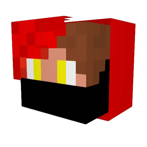 Yrok6 Minecraft avatar head, 3D render