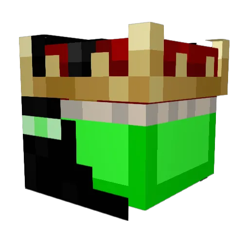 Yrrlicht Minecraft avatar head, 3D render