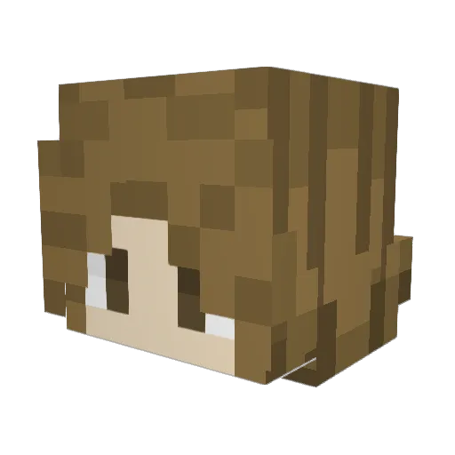 Yrsara Minecraft avatar head, 3D render