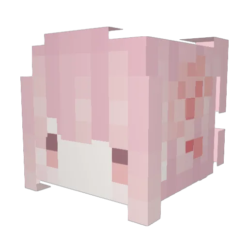 Yrzho Minecraft avatar head, 3D render