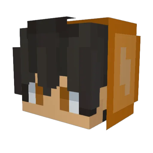 Ys_m Minecraft avatar head, 3D render