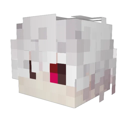YseeRis Minecraft avatar head, 3D render