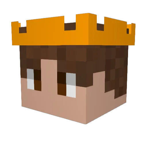 YsfEFE Minecraft avatar head, 3D render