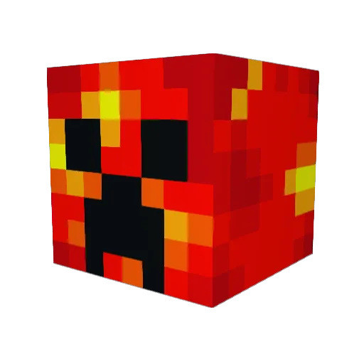 Yshees Minecraft avatar head, 3D render