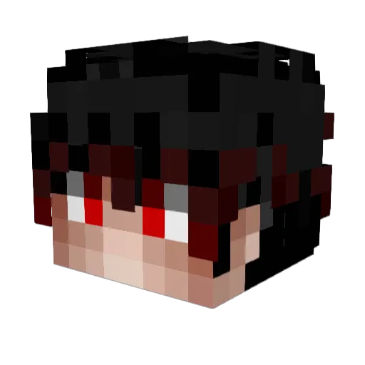 Yskznow Minecraft avatar head, 3D render