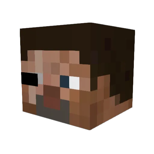 Ysofixe Minecraft avatar head, 3D render