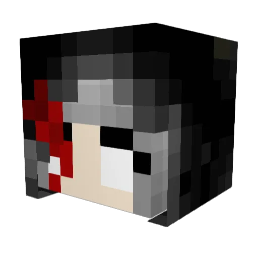 Ysyr_ Minecraft avatar head, 3D render
