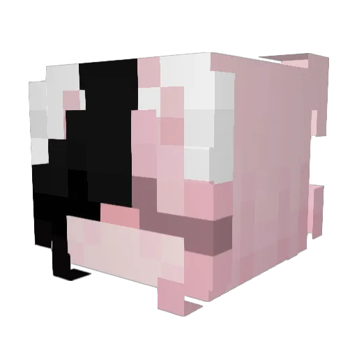 Yszli Minecraft avatar head, 3D render