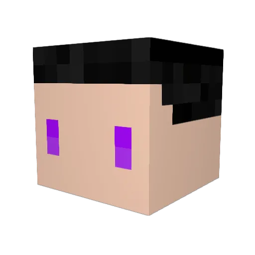 YtBaidu_21 Minecraft avatar head, 3D render